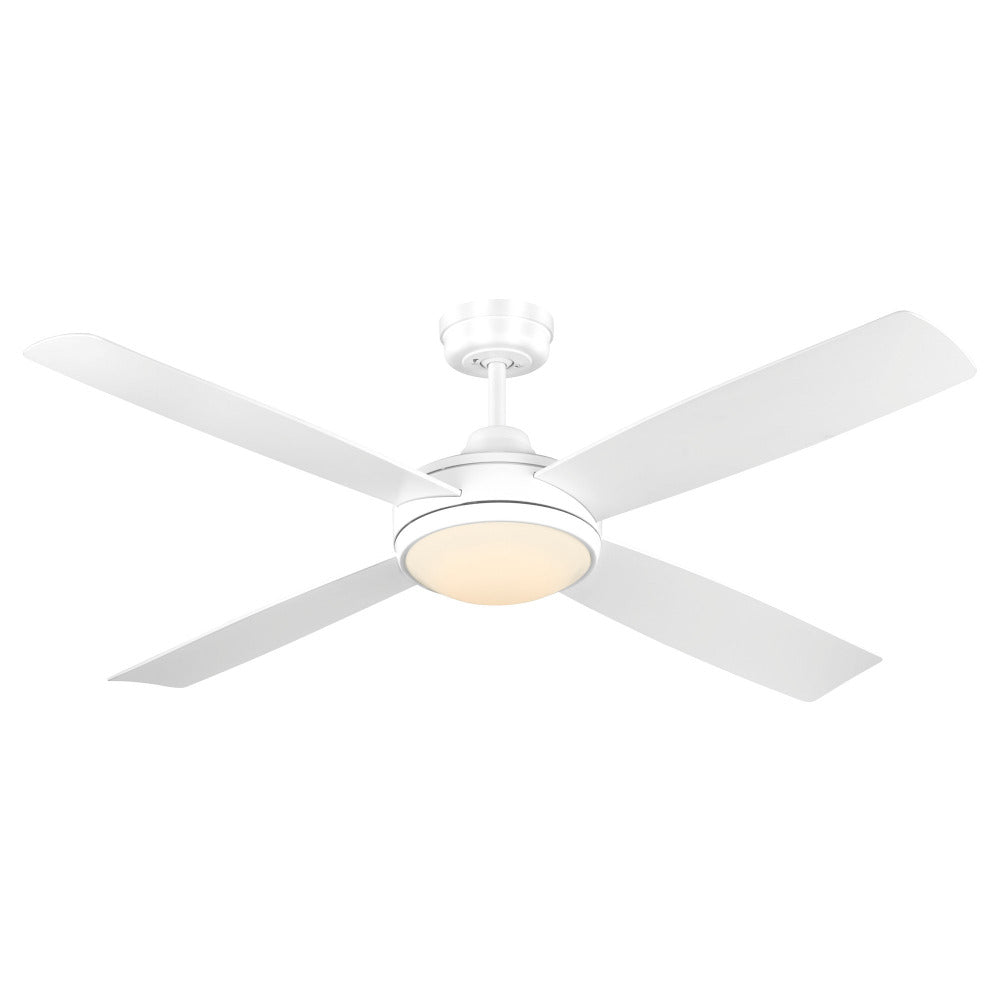 Buy AC Ceiling Fans With Light Australia Airnimate Ceiling Fan with Light White 52" ABS - FC777134WH