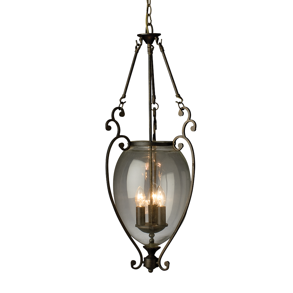Buy Pendant Lights Australia Pendant 3 Lights W290mm Bronze With Clear Glass - FL-PD1057