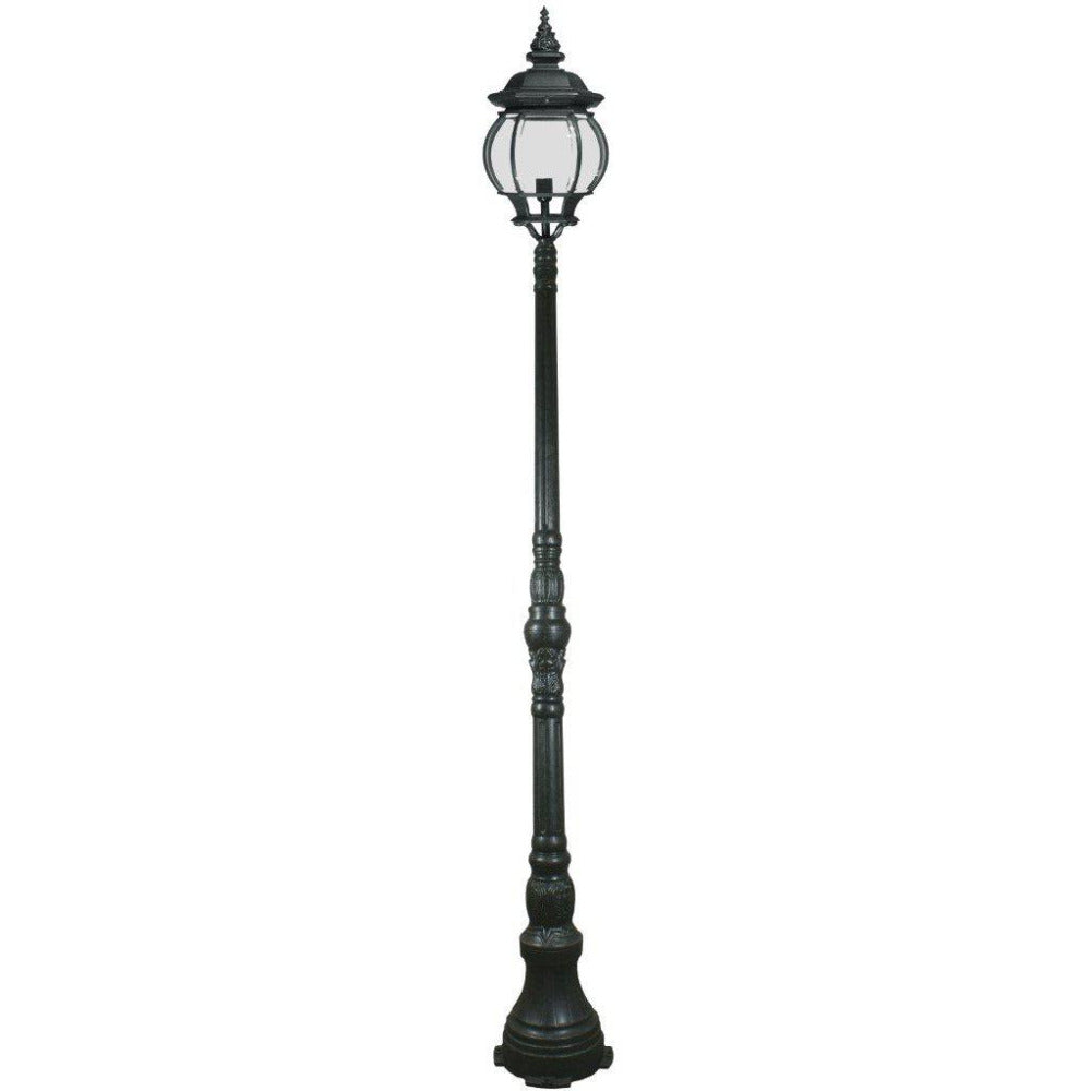 Flinders Large Outdoor Domain Post Light Antique Black IP12 - 1000154