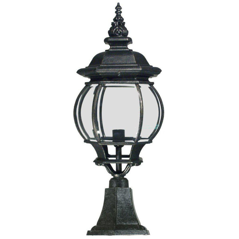 Buy Pillar & Pedestal Lights Australia Flinders Large Pillar Mount Antique Black IP12 - 1000191