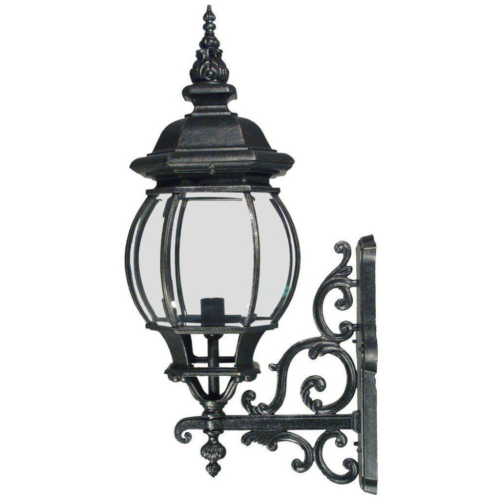 Buy Outdoor Wall Lanterns Australia Flinders Medium Outdoor Wall Light Antique Black IP12 - 1000205
