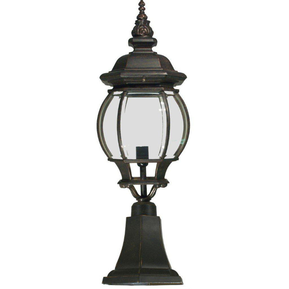 Buy Pillar & Pedestal Lights Australia Flinders Medium Pillar Mount Antique Bronze IP12 - 1000194