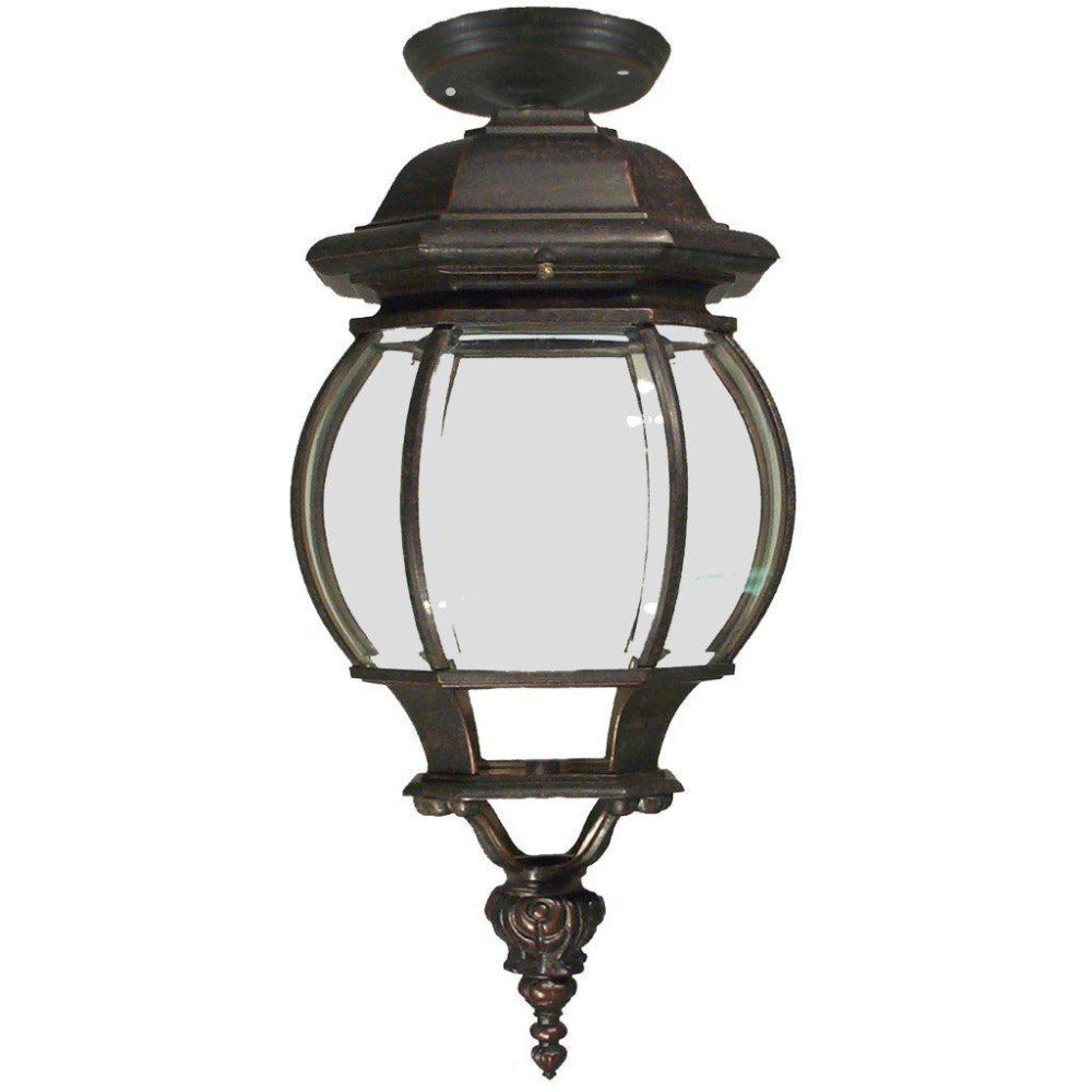 Buy Outdoor Close To Ceiling Lights Australia Flinders Medium Under Eave Light Antique Bronze IP12 - 1000198