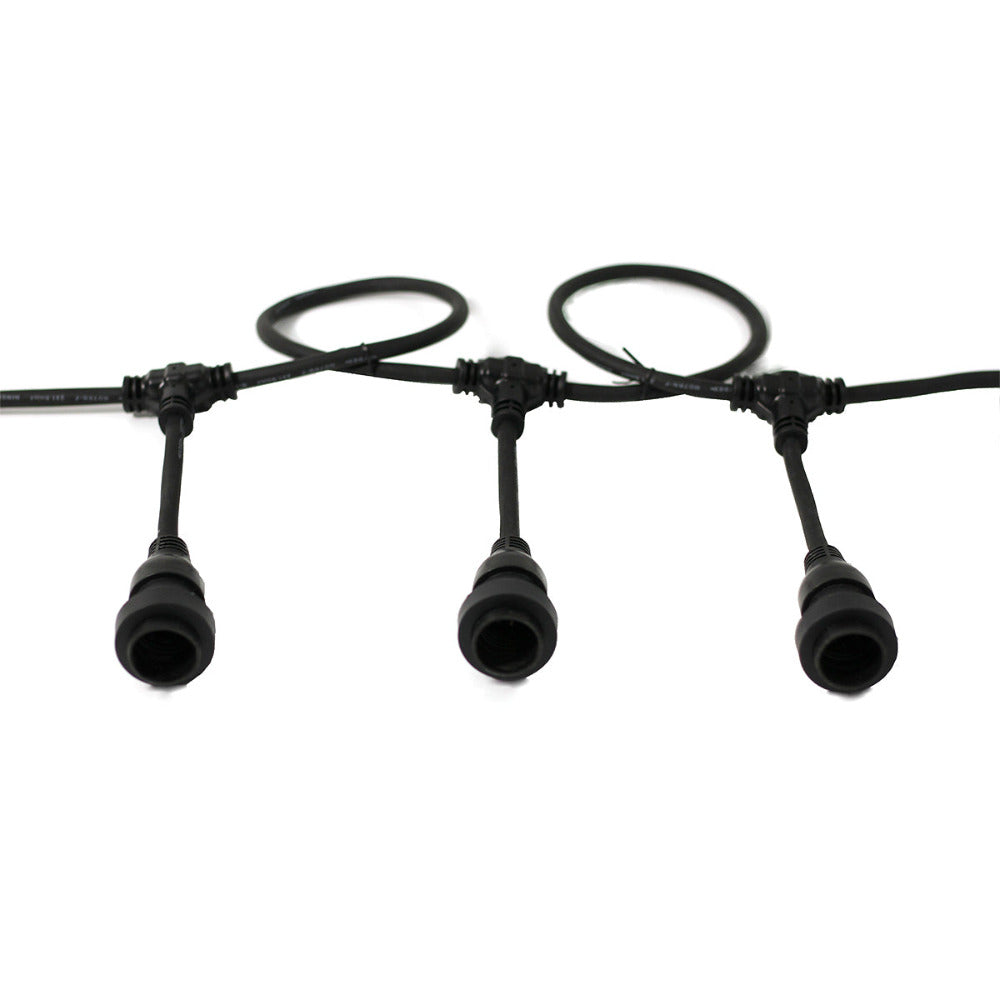 Buy Festoon Lights Australia Festoon Light Outdoor Hanging Black - LL001FS04B