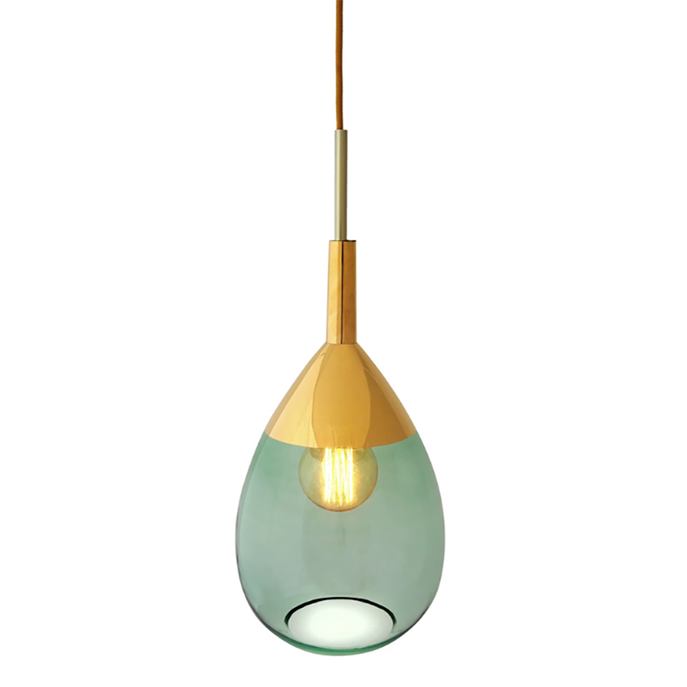 Buy Pendant Lights Australia Lute Pendant Light W220mm Glass - LA101