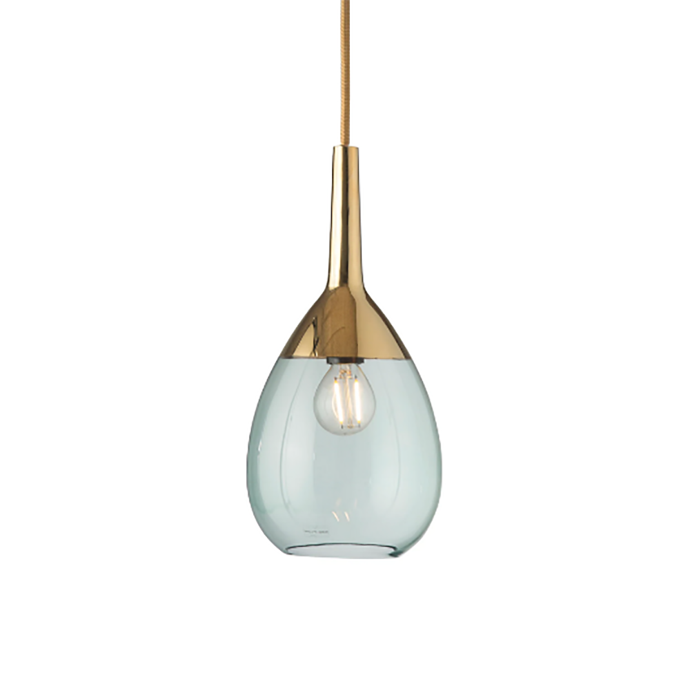 Buy Pendant Lights Australia Lute Pendant Light W140mm Glass - LA1014