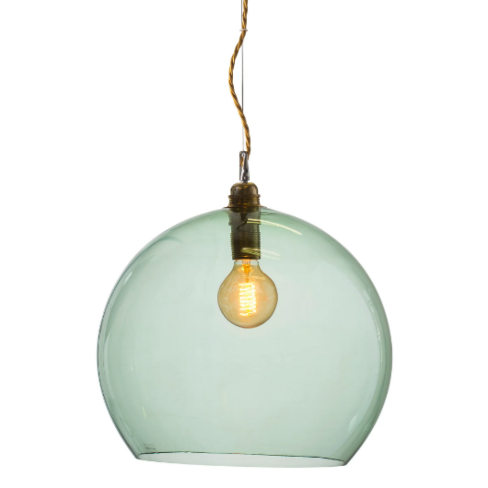 Buy Pendant Lights Australia Rowan Pendant Light W390mm Glass Matt Gold - LA1017