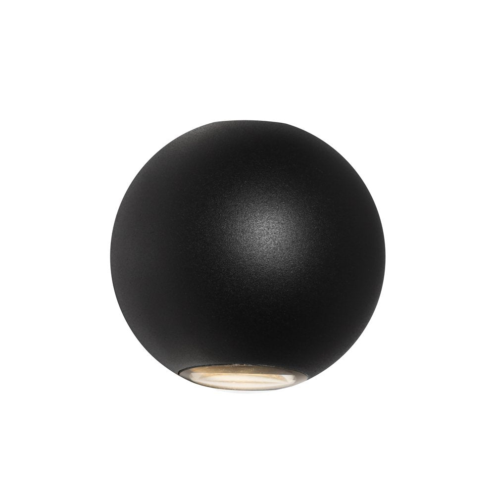 Buy Up / Down Wall Lights Australia Genoa 6W LED Exterior Wall Light Black - GENO2EBLK