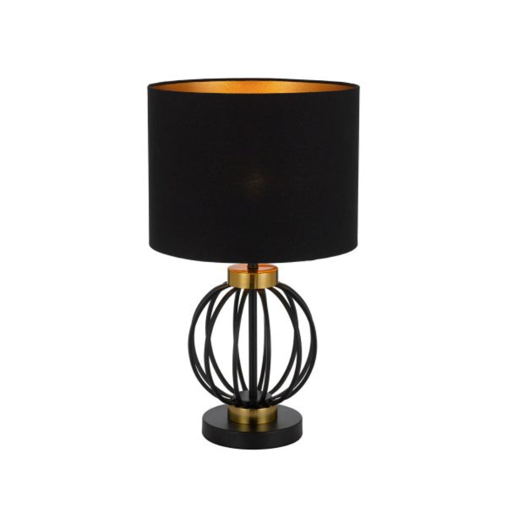 Buy Table Lamps Australia Grada 1 Light Table Lamp Antique Gold & Black - GRADA TL-BKAG