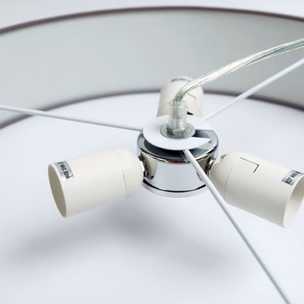 Buy Pendant Lights Australia Mara Drum Pendant Light with Grey Shade - LL002PL018GR