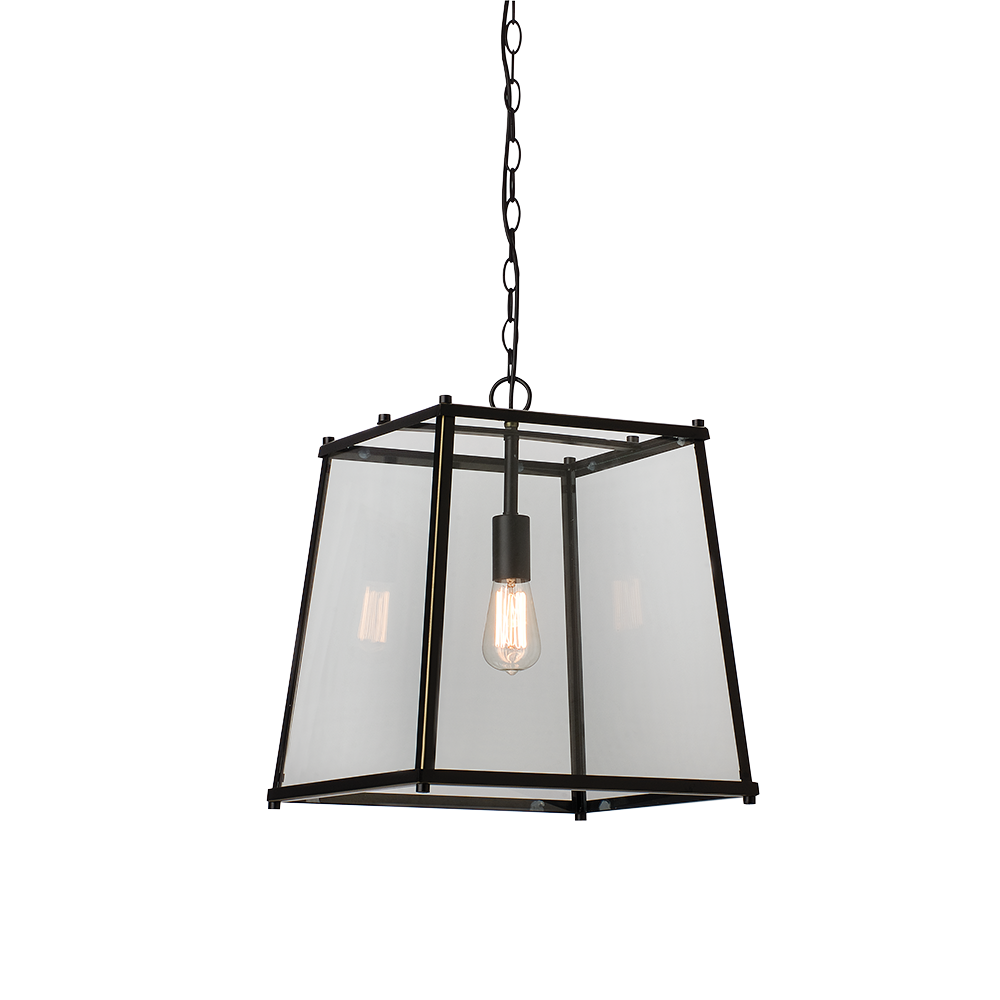 Buy Ceiling Lanterns Australia Ceiling Lantern Light W400mm Black Bronze Glass - HL-F11-BZ