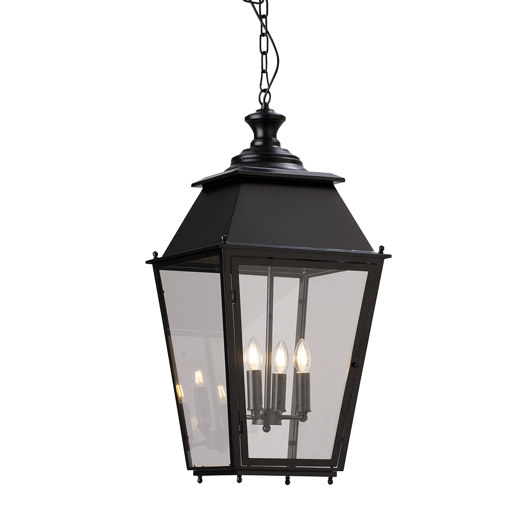 Buy Ceiling Lanterns Australia Ceiling Lantern 4 Lights W380mm Black Glass - HL-PD0112P-4
