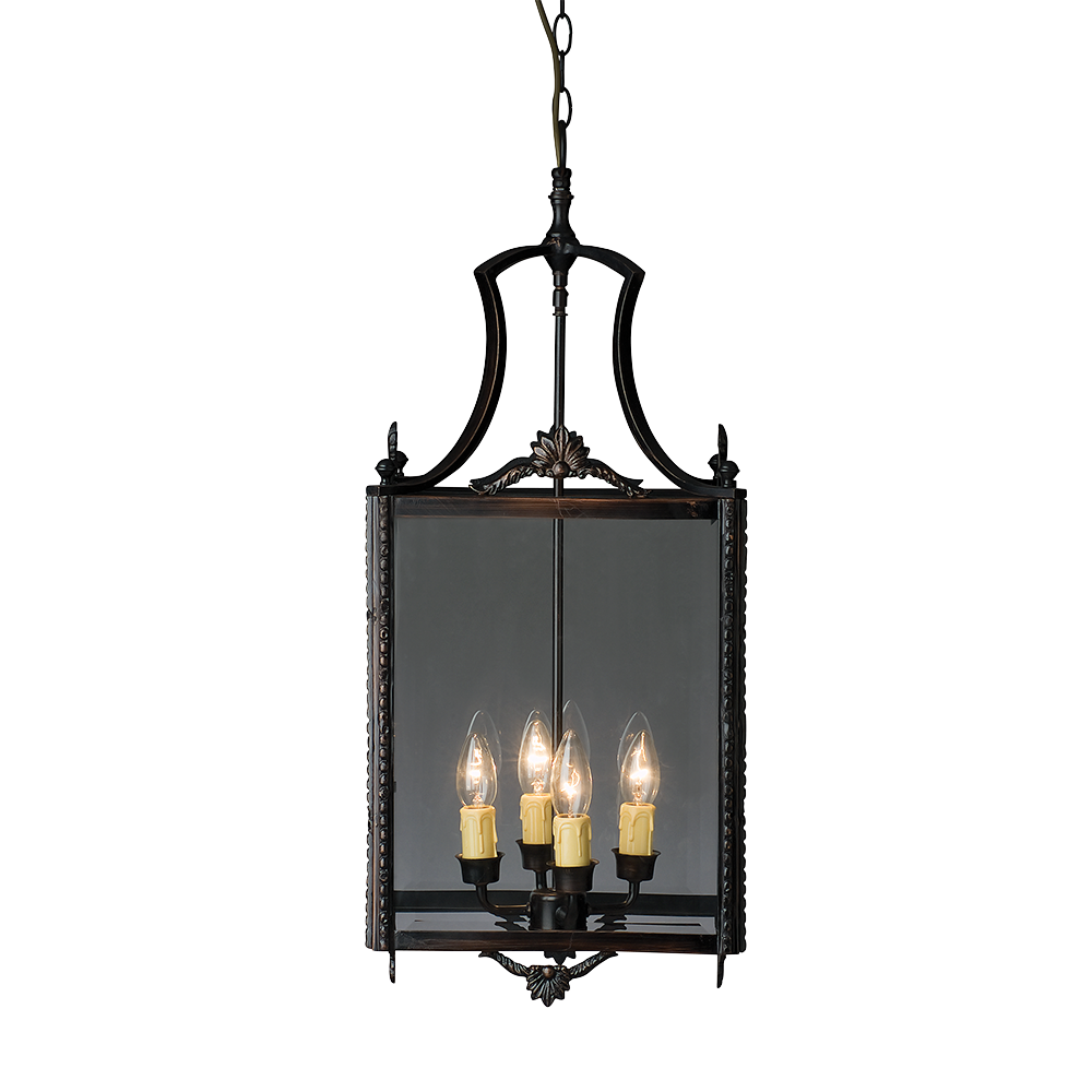 Buy Ceiling Lanterns Australia Ceiling Lantern 4 Lights W230mm Black Bronze Glass - HL-1136-4S