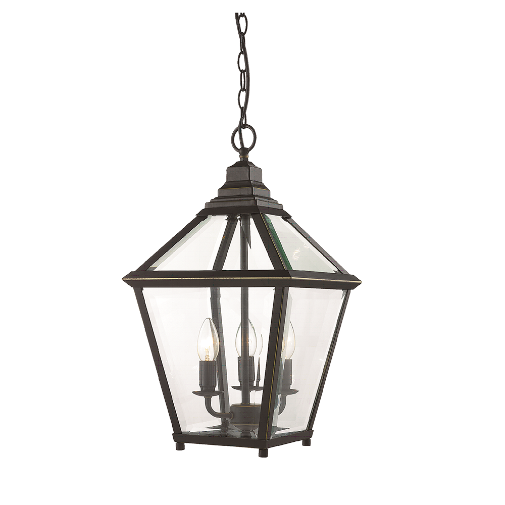 Buy Ceiling Lanterns Australia Ceiling Lantern 3 Lights W290mm Black Bronze Glass - HL-PD9015-3-BZ