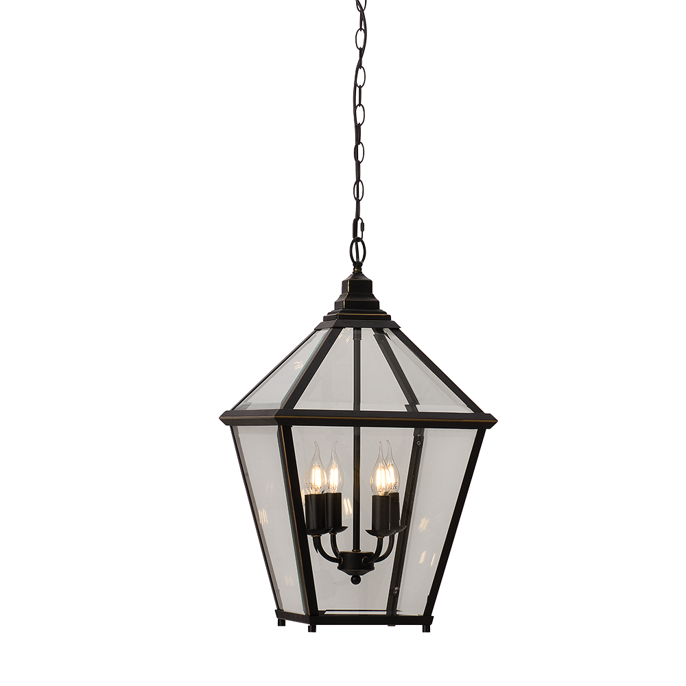 Buy Ceiling Lanterns Australia Ceiling Lantern 4 Lights W430mm Black Bronze Glass - HL-PD9015-4-BZ
