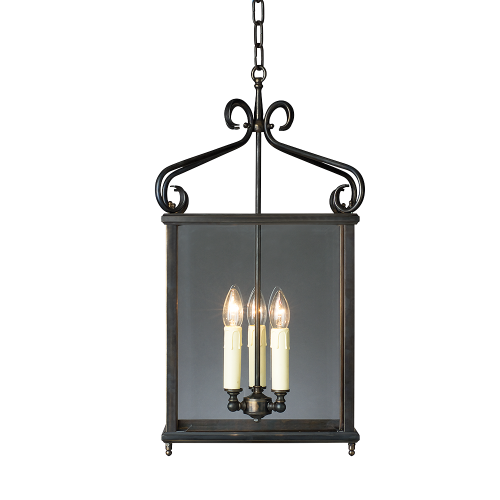 Buy Ceiling Lanterns Australia Alfred Ceiling Lantern 3 Lights W400mm Glass - HLLLC-GB