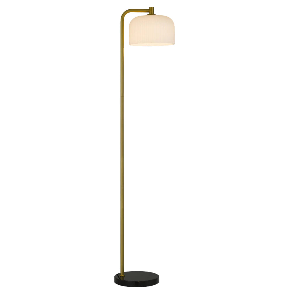 Hoff Floor Lamp Antique Gold Iron Black Marble - HOFF FL-BKOM