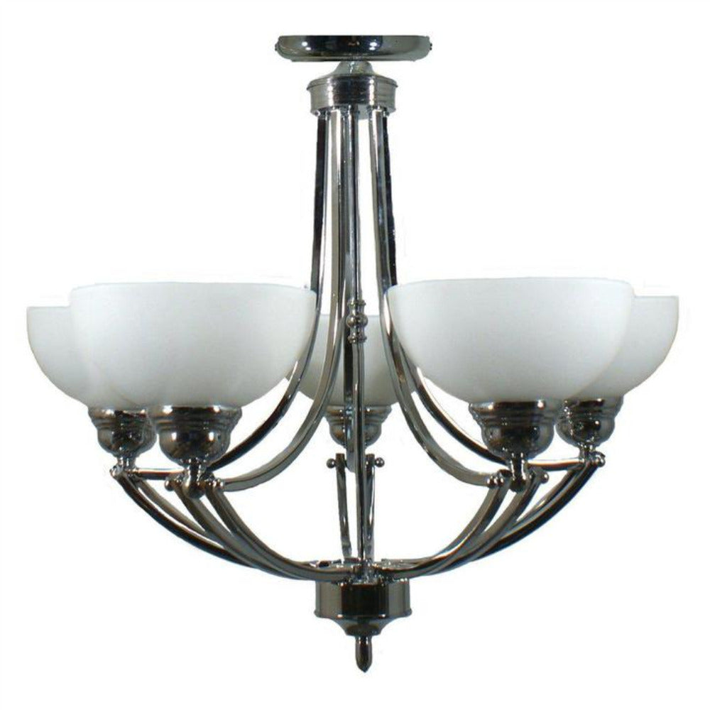 Buy Semi-Flush Mount Lights Australia Houston 5 Light Semi-Flush Mount Chrome - 1000251