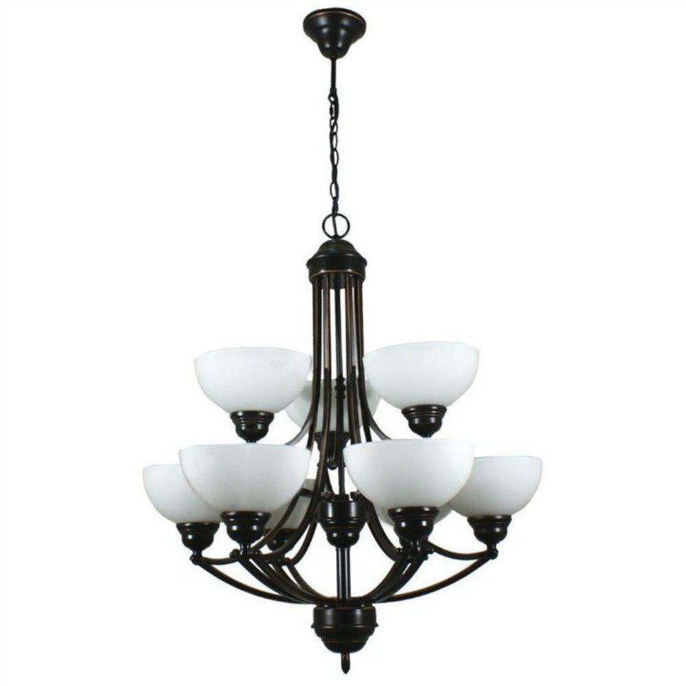Buy Pendant Lights Australia Houston 9 Light Pendant Bronze - 1000255