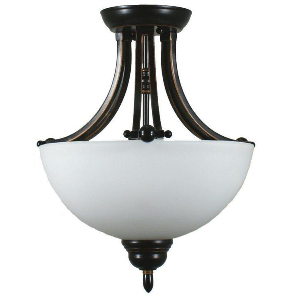 Buy Semi-Flush Mount Lights Australia Houston 2 Light Semi-Flush Mount Bronze - 1000258