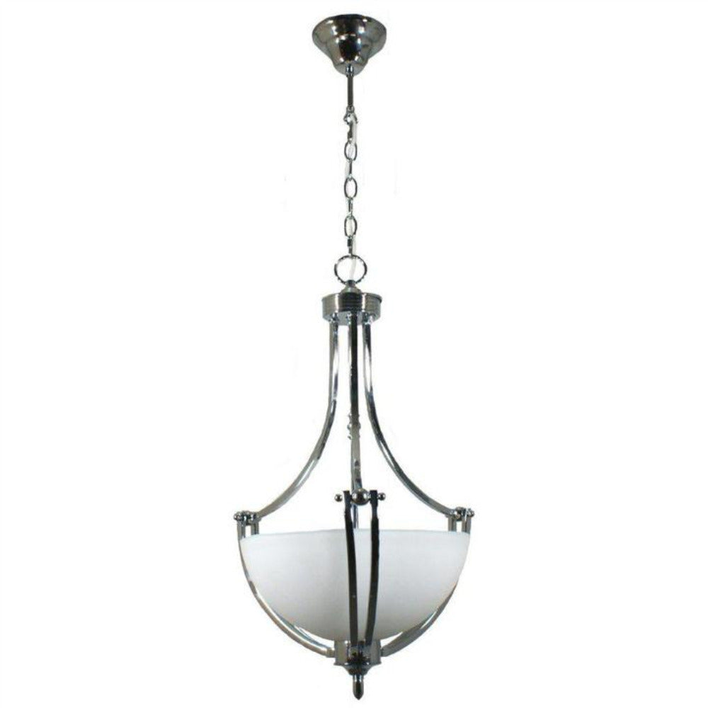 Houston Single Suspension 2 Light Pendant Chrome - 1000261