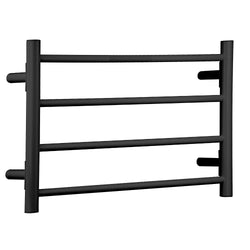 Buy Heated Towel Rails Australia Yarra 4 Bar Heated Towel Rail Black - HT00104BK