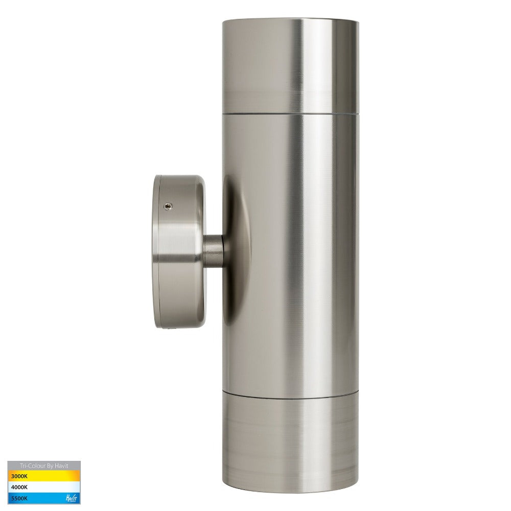 Buy Up / Down Wall Lights Australia Maxi Tivah Up & Down Wall Pillar Light 316 Stainless Steel 3CCT - HV1008T
