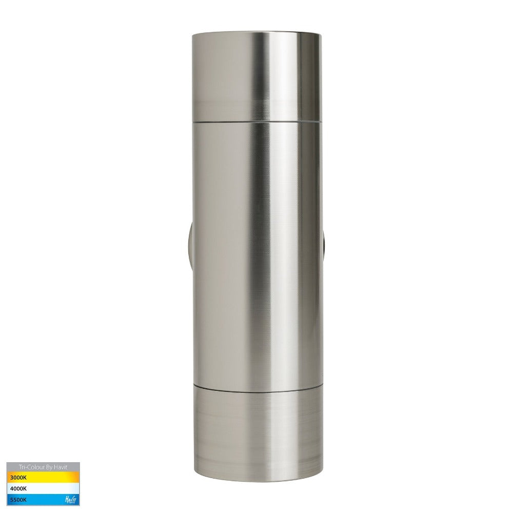 Buy Up / Down Wall Lights Australia Maxi Tivah Up & Down Wall Pillar Light 316 Stainless Steel 3CCT - HV1008T