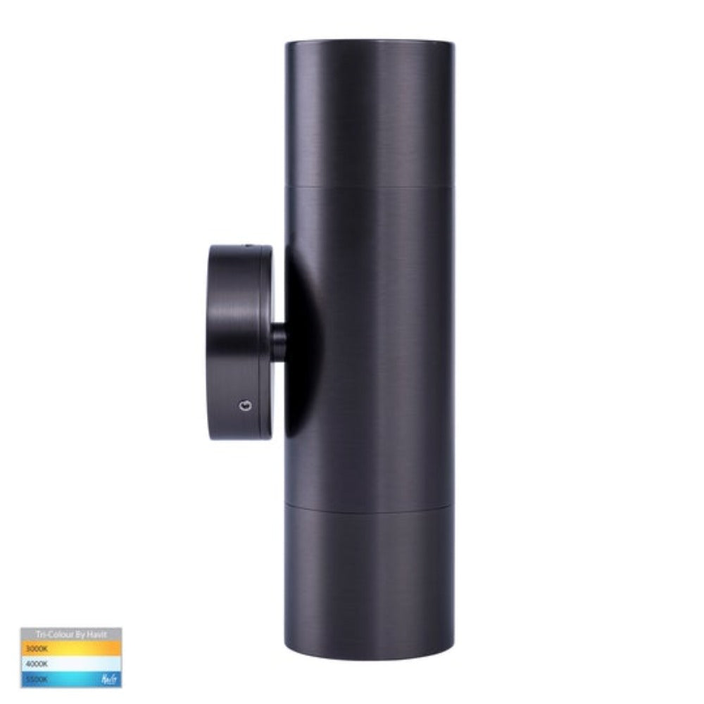 Buy Up / Down Wall Lights Australia Tivah Up & Down Wall Light 240V B60° Graphite Solid Brass - HV1075T
