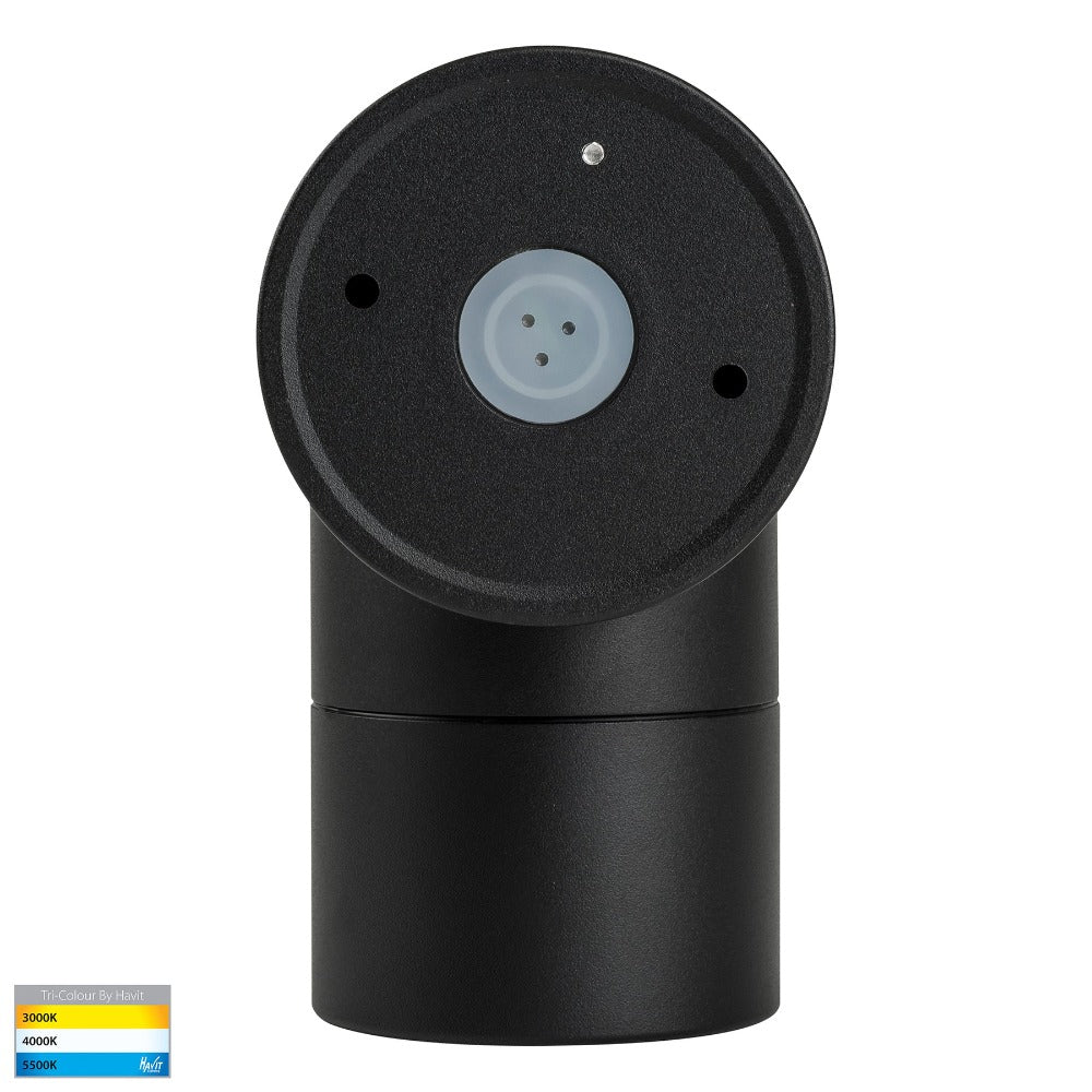 Buy Exterior Wall Lights Australia Maxi Tivah Fixed Down Wall Light Black 3CCT - HV1128T