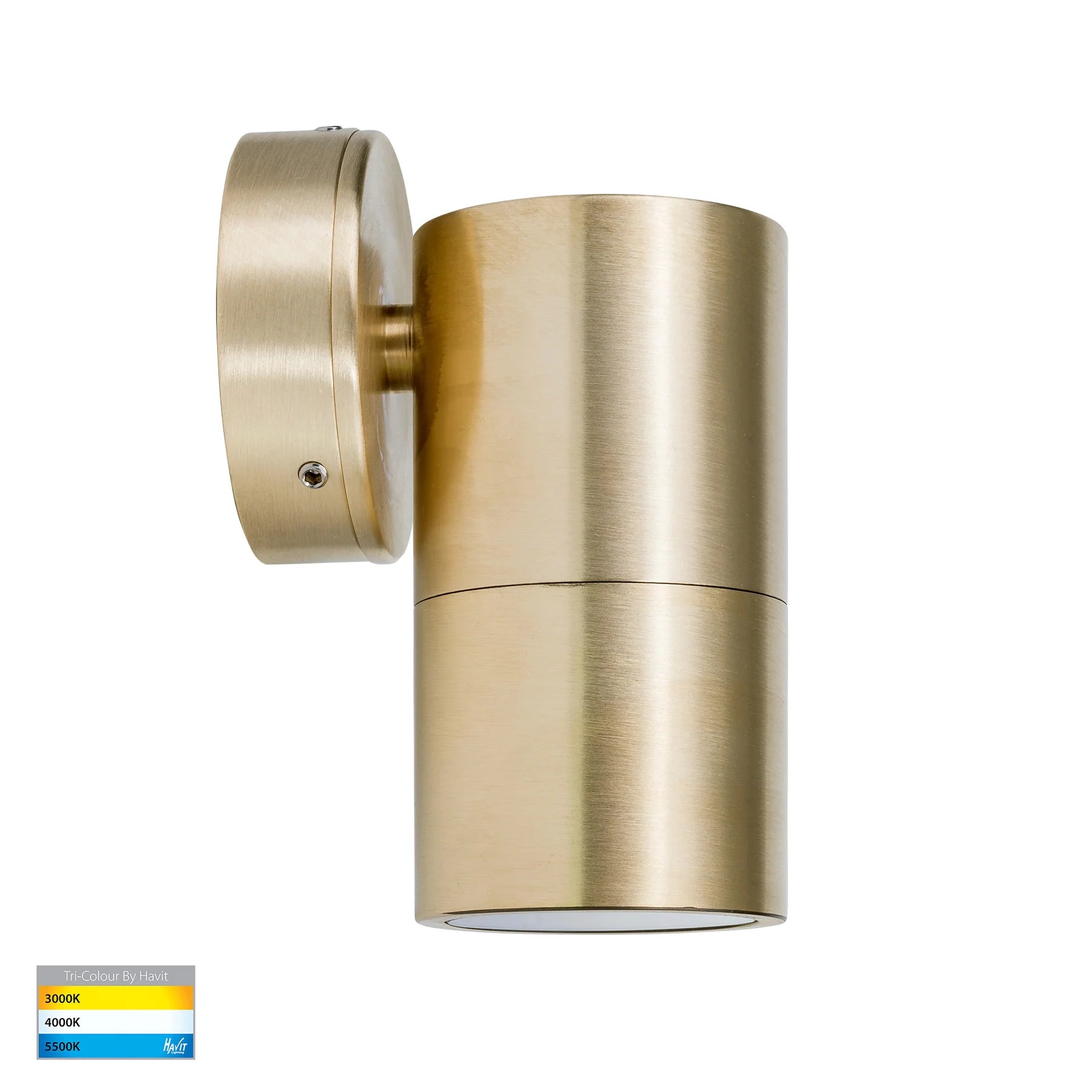 Tivah Exterior Down Wall Light 12V DC Solid Brass 3 CCT - HV1157MR16T