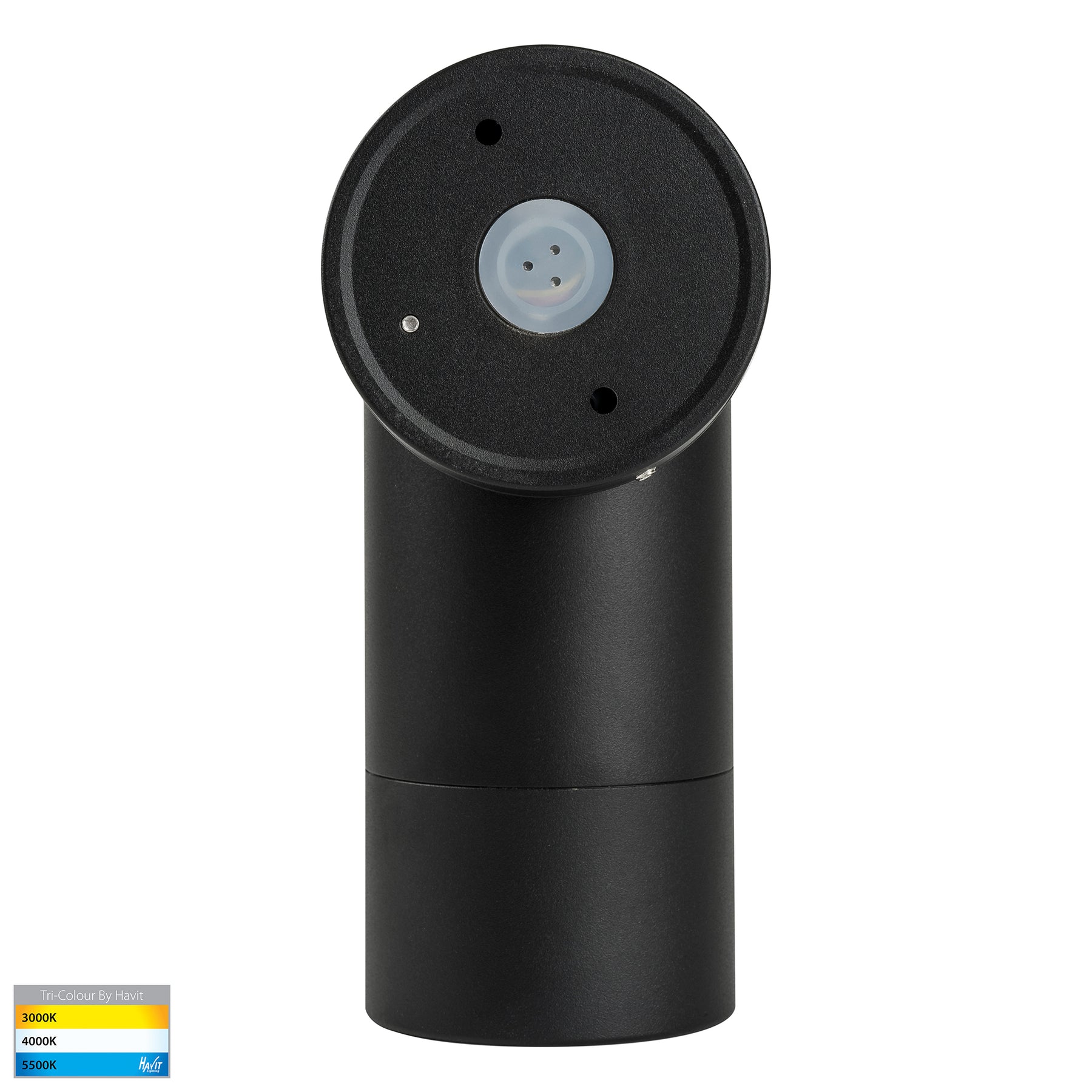 Buy Exterior Wall Lights Australia HV1228T Maxi Tivah 240V Tri-Colour Single Adjustable Wall Pillar Light Black