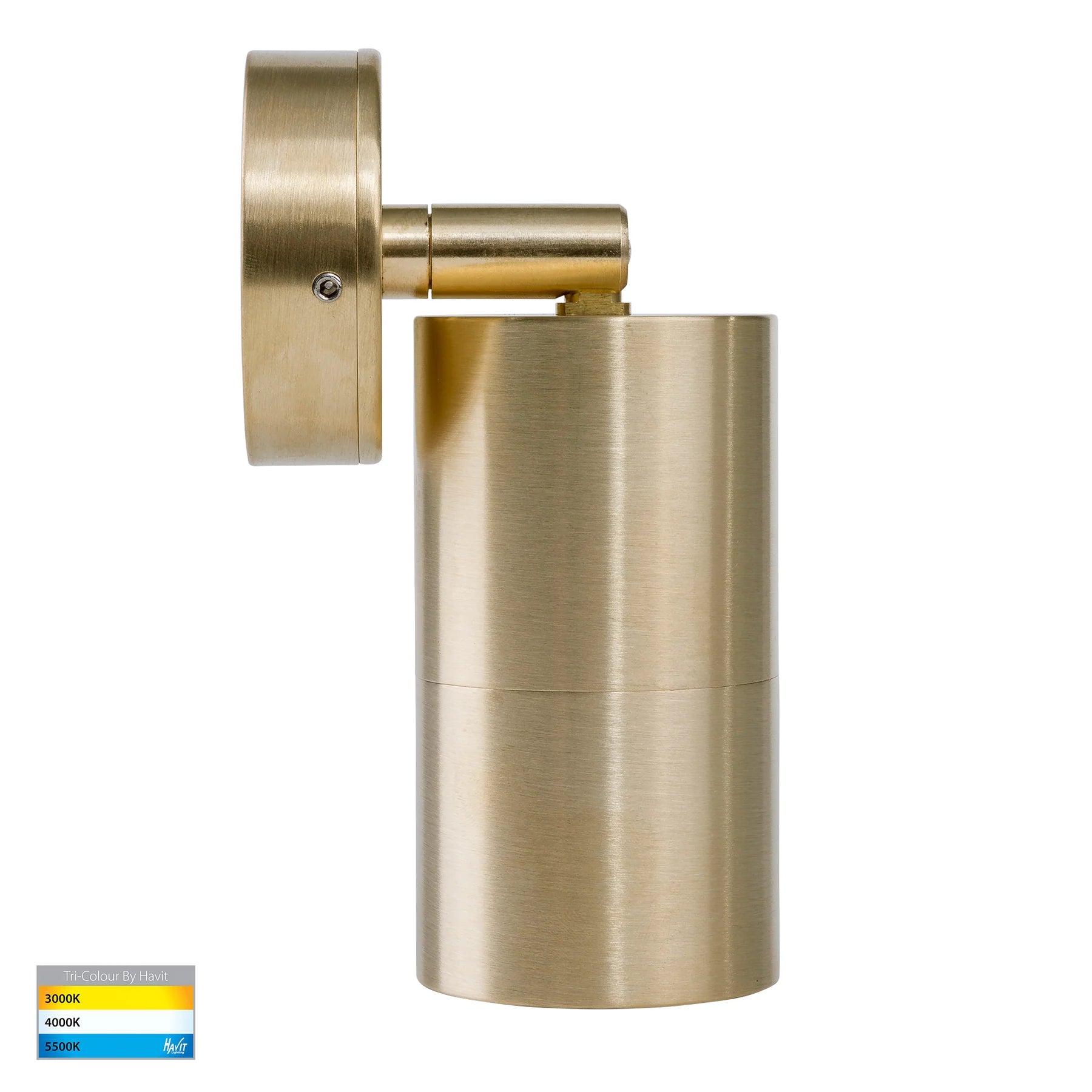 Buy Exterior Wall Lights Australia Tivah Exterior Wall Light Solid Brass / Clear Glass 3 CCT - HV1257GU10T