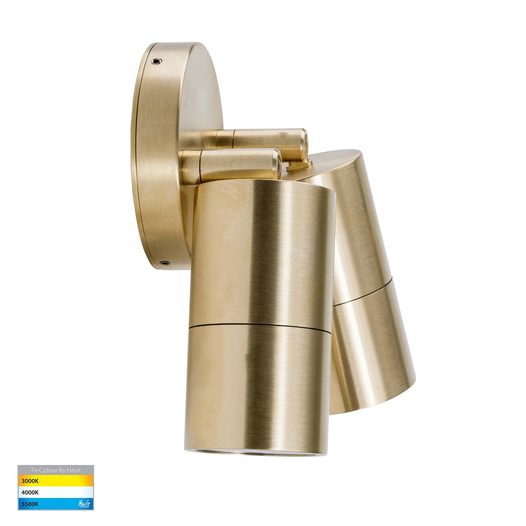 Buy Exterior Wall Lights Australia Tivah Exterior Wall 2 Lights Solid Brass 3 CCT - HV1355T