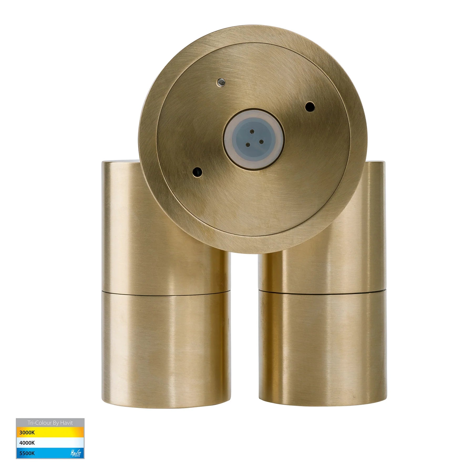 Buy Exterior Wall Lights Australia Tivah Exterior Wall 2 Lights 12V DC Solid Brass Glass 3 CCT - HV1357MR16T