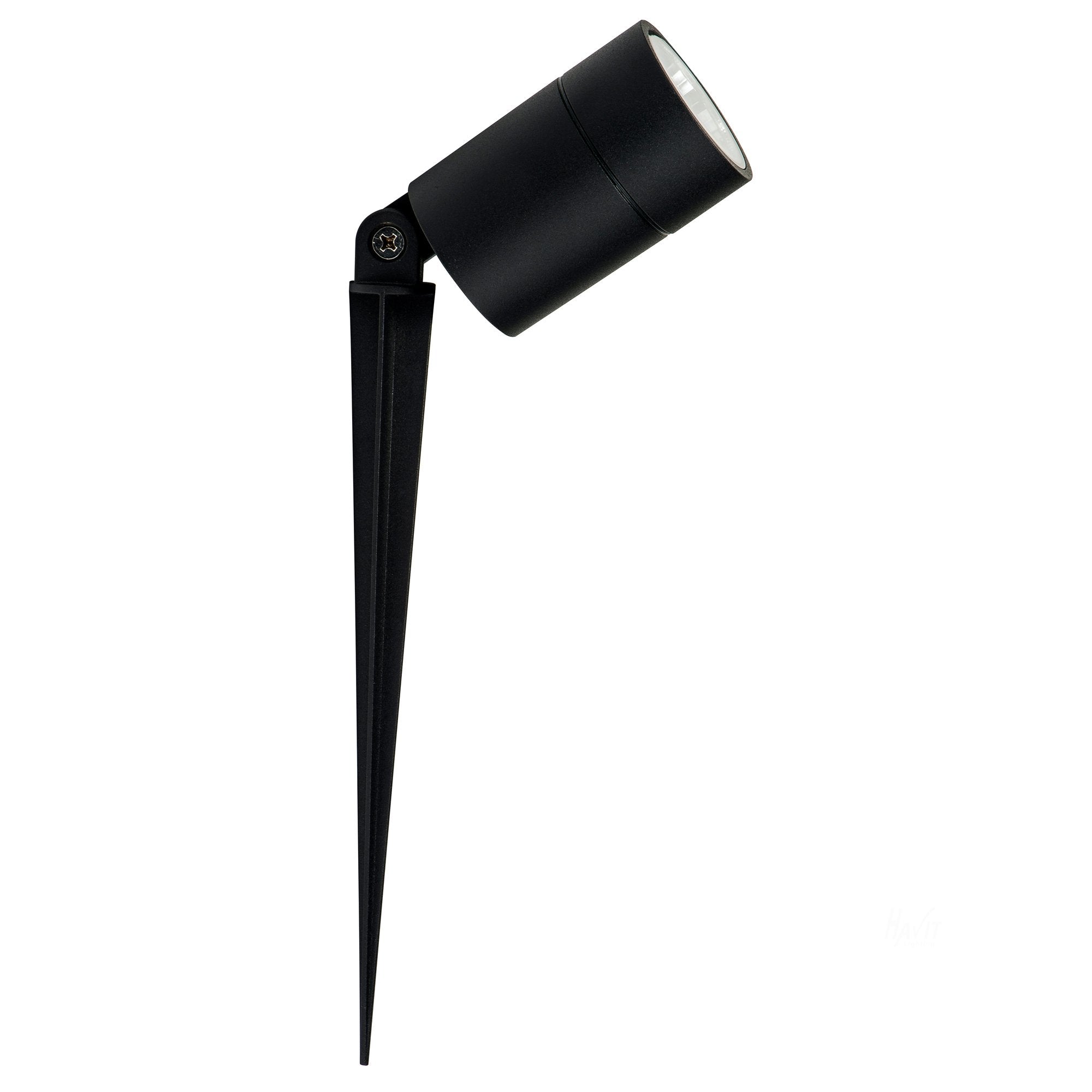 Buy Spike Lights Australia HV1429W-7W Oasis Single Adjustable Spike Spotlight - 260mm Spike Black