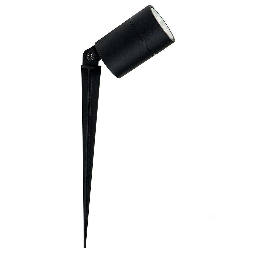 Oasis LED Spike Light 12V DC Black Aluminium / Clear Glass 3 CCT - HV1429T-7W