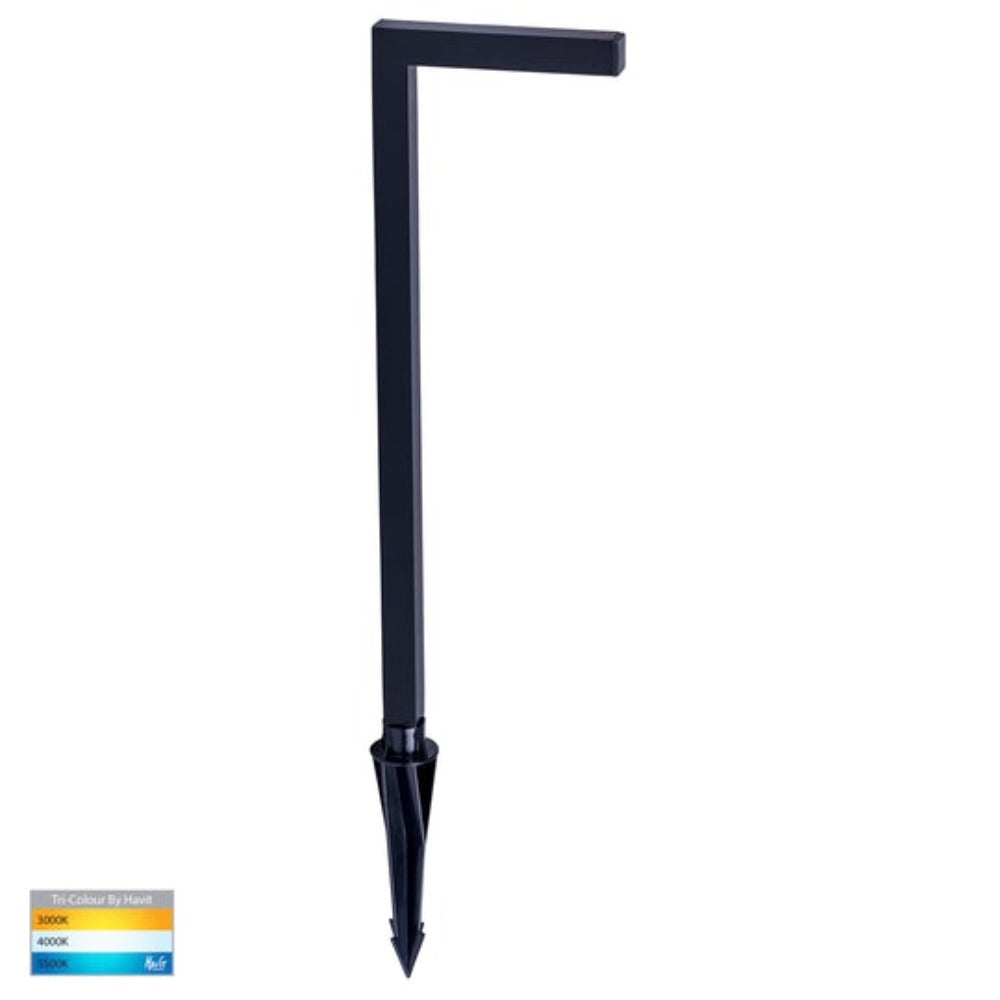 Buy Pathway Lights Australia Nedia Square Spike Light Black 3CCT - HV1459T-BLK