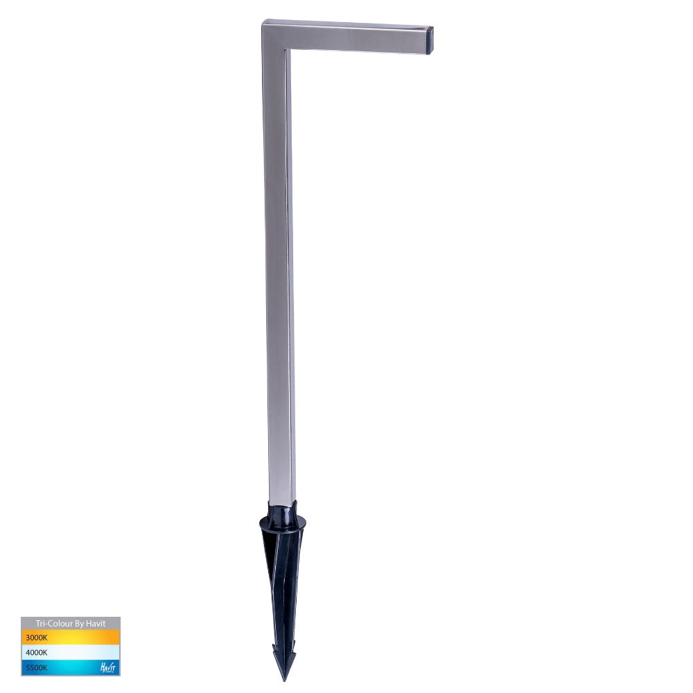 Buy Pathway Lights Australia Nedia Square Spike Light 316 Stainless Steel 3CCT - HV1459T-SS316