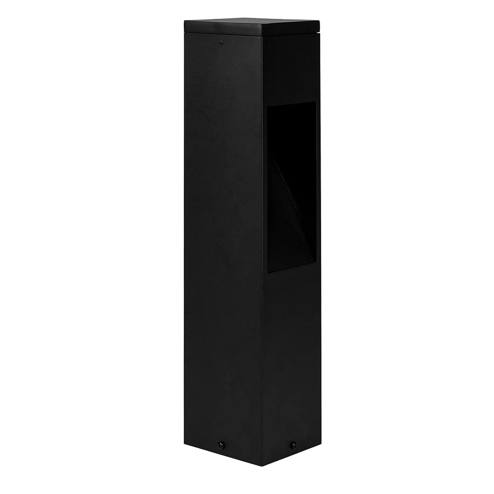 Fedor Square Bollard Light 24V DC H525mm  Black Aluminium 3 CCT - HV1630T-BLK-24V-SQ