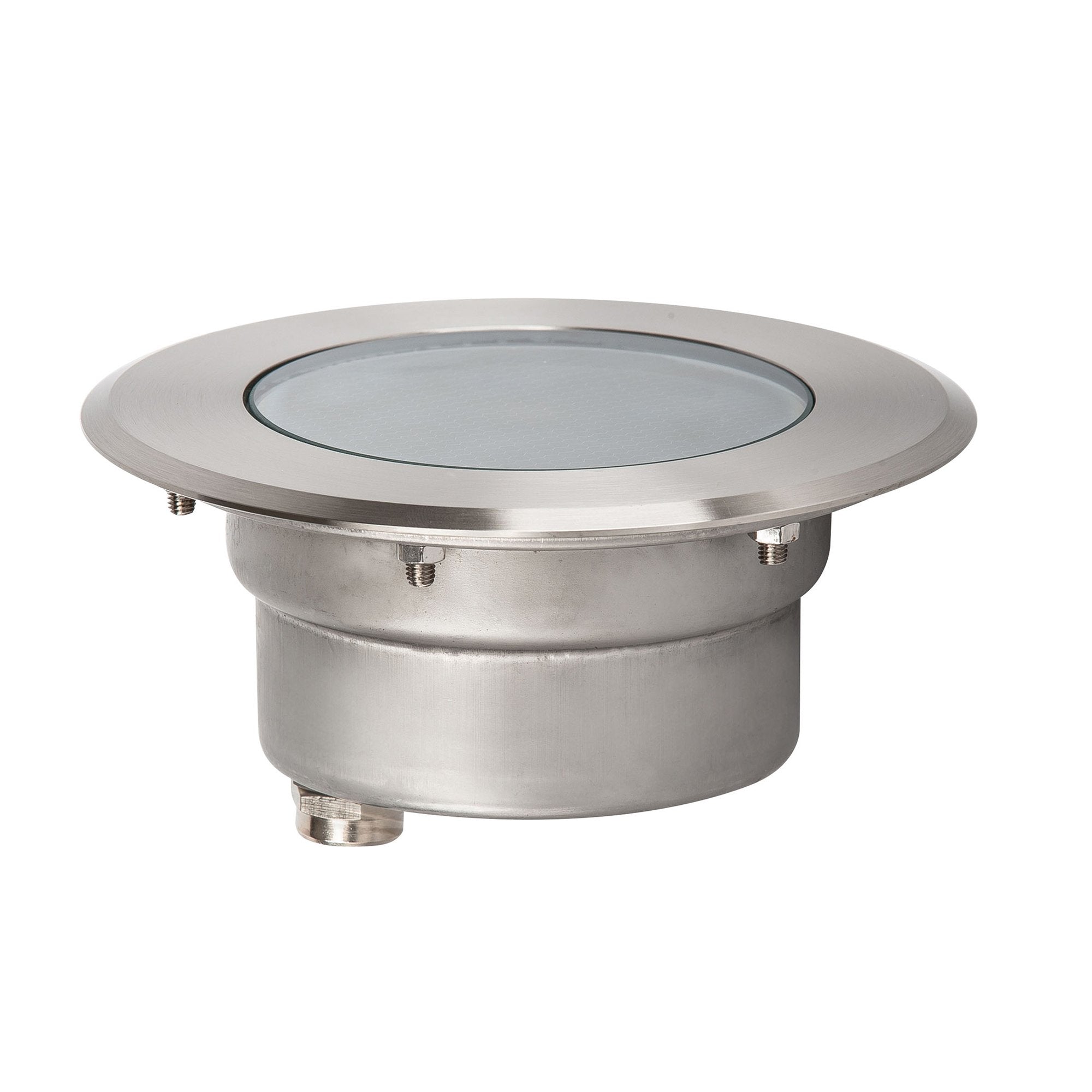 Buy Inground Lights Australia HV1842W Split In-ground Uplighter Round 3000K 150mm Face 316 Stainless Steel