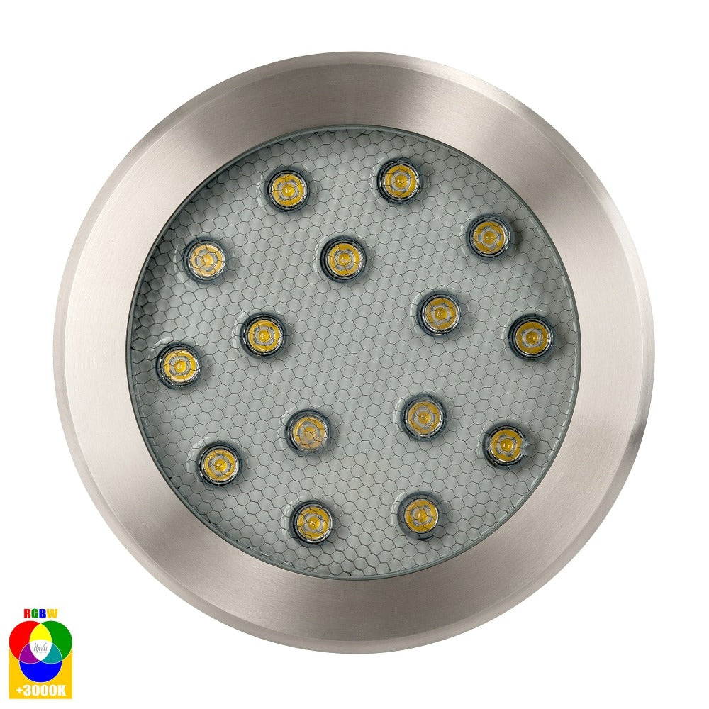Buy Inground Lights Australia Split LED Inground Light W260mm 316 Stainless Steel RGBW - HV1845RGBW