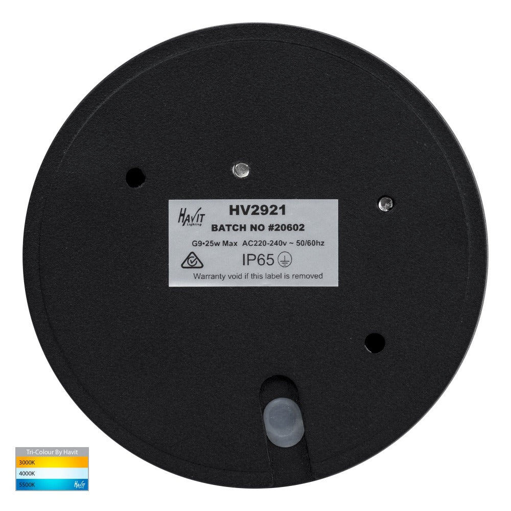 Buy Outdoor Step Lights Australia Pinta Step Light Black 240V 3CCT- HV2923T