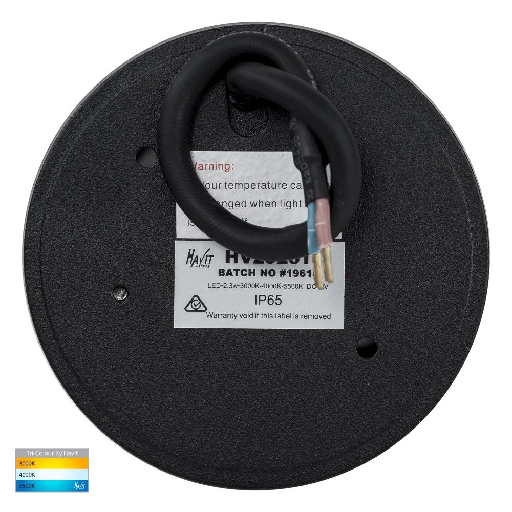 Buy Outdoor Step Lights Australia Pinta Step Light Black 12V 3CCT- HV2925T-12V