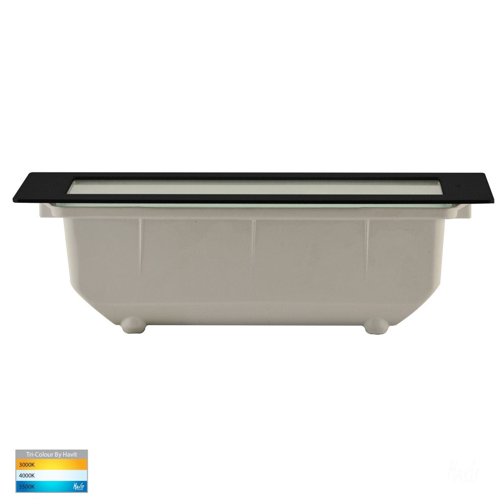 Buy Brick Lights Australia Bata LED Brick Light Black 316 Stainless Steel 3CCT - HV3003T-BLK-12V