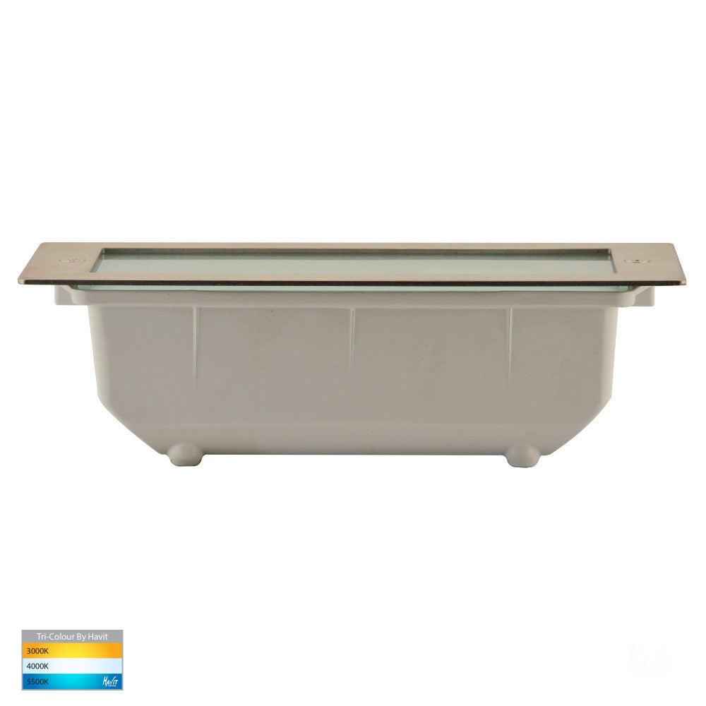 Buy Brick Lights Australia Bata LED Brick Light 12V 316 Stainless Steel 3CCT - HV3003T-BLK-12V