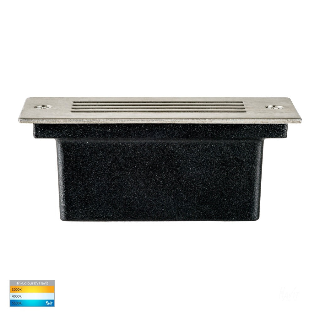 Buy Brick Lights Australia Bata LED Brick Light With grill face 316 Stainless Steel 3CCT - HV3008T-SS316-12V