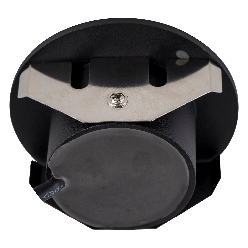 Buy Outdoor Step Lights Australia Reces Round Step Light Black 4000K - HV3205N-BLK