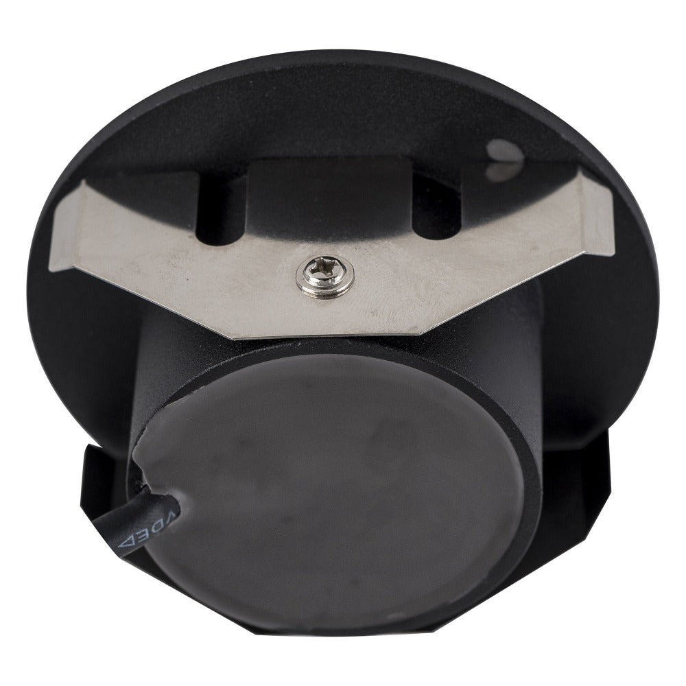 Buy Outdoor Step Lights Australia Reces Round Recessed Step Light Black 5500K - HV3205C-BLK