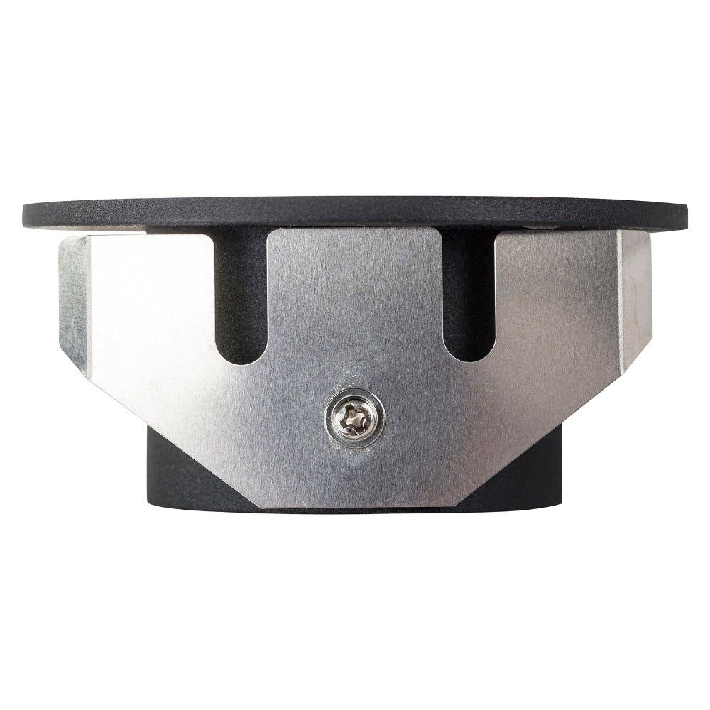 Buy Outdoor Step Lights Australia Reces Round Step Light Black 4000K - HV3205N-BLK